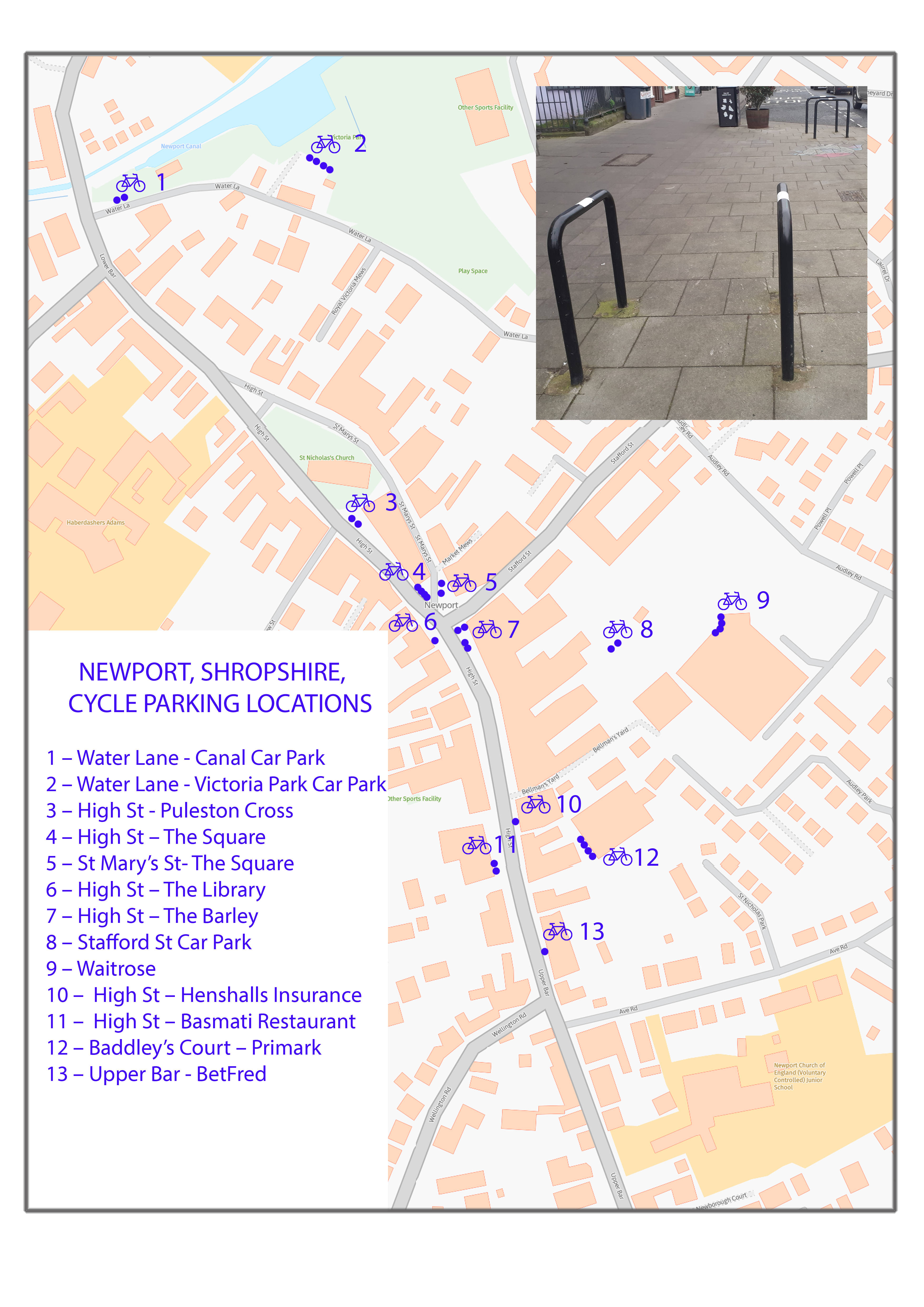 Cycle Parking locations